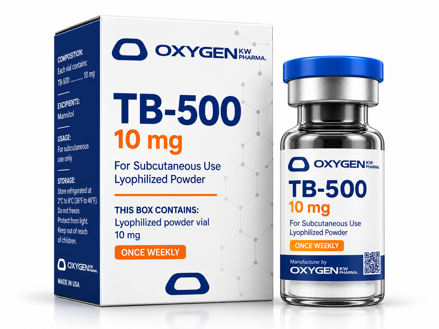 TB-500 10 mg OxyGen – Frasco