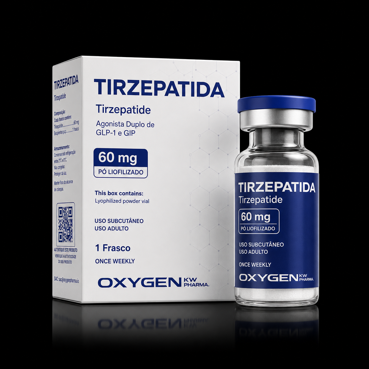 Tirzepatida 60 mg OxyGen – 1 frasco