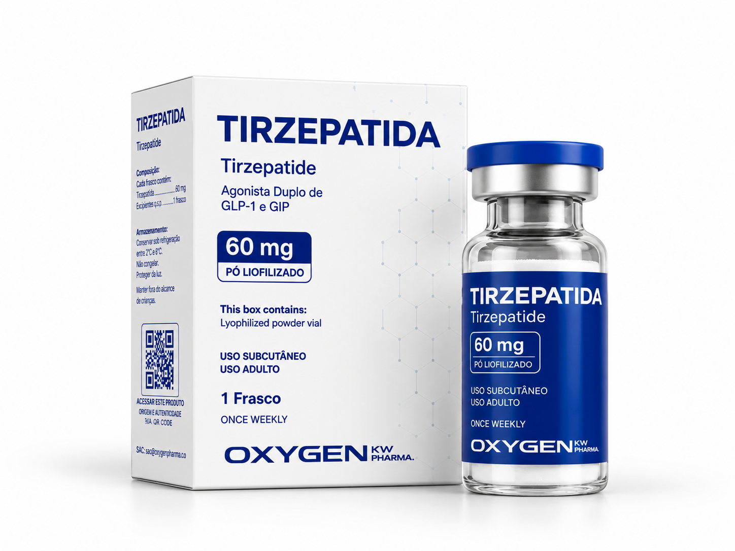 Tirzepatida 60 mg OxyGen – 1 frasco