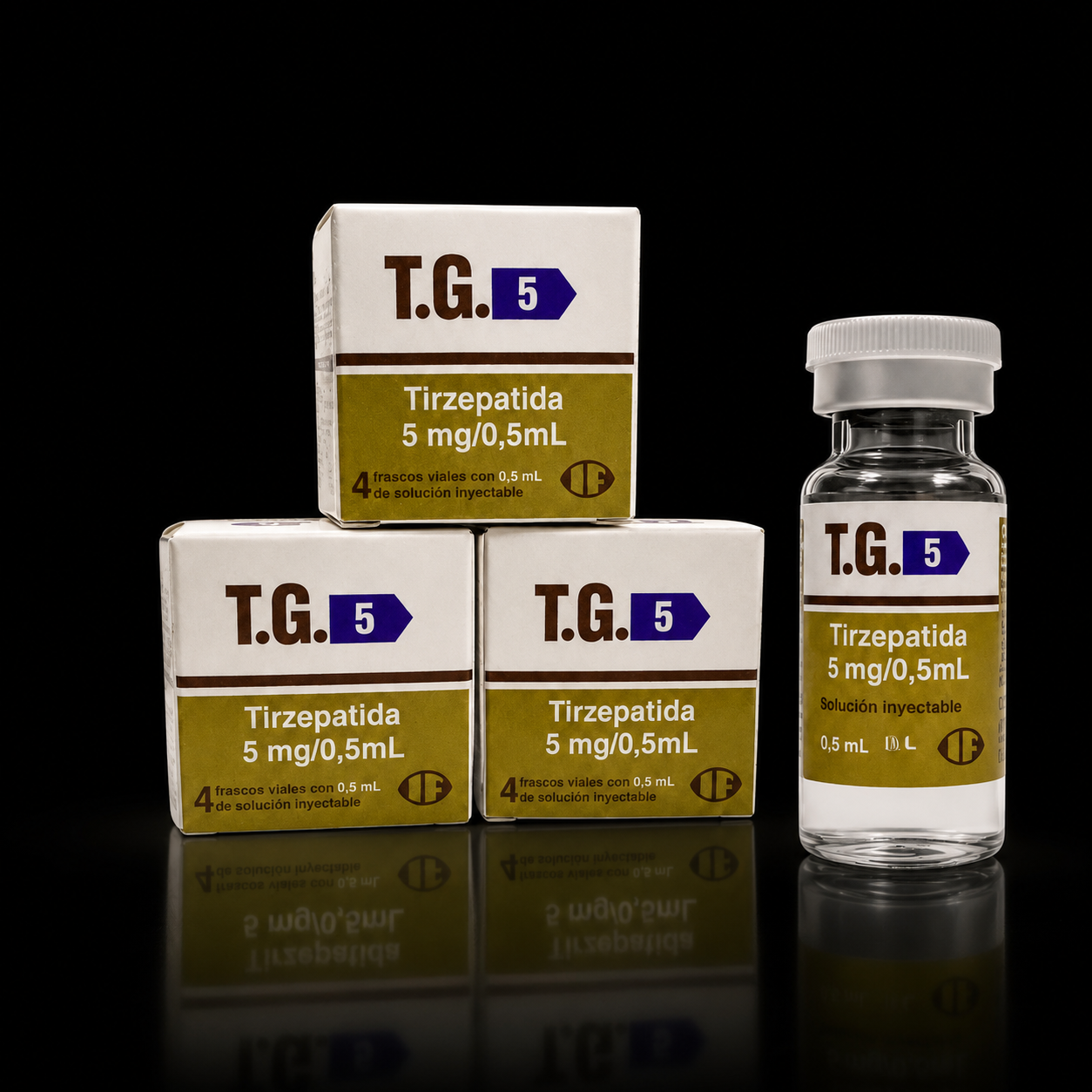 Tirzepatida T.G. 5 — Tratamento completo — 12 doses de 5 mg