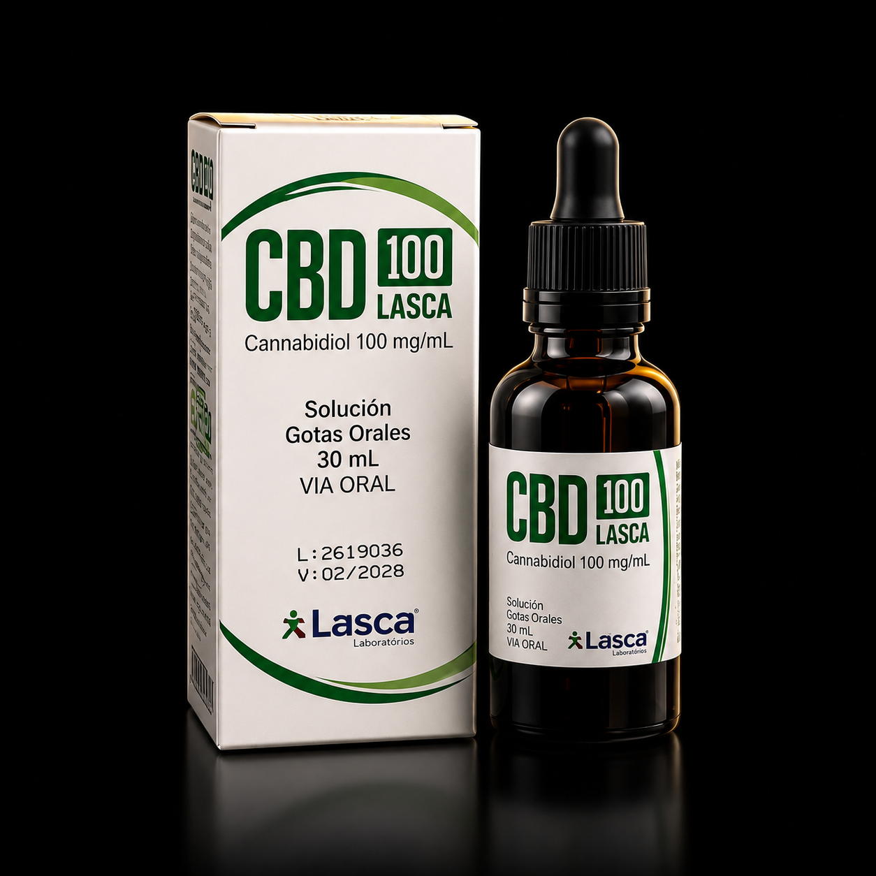 Canabidiol Lasca — 100 mg/mL — 30 mL