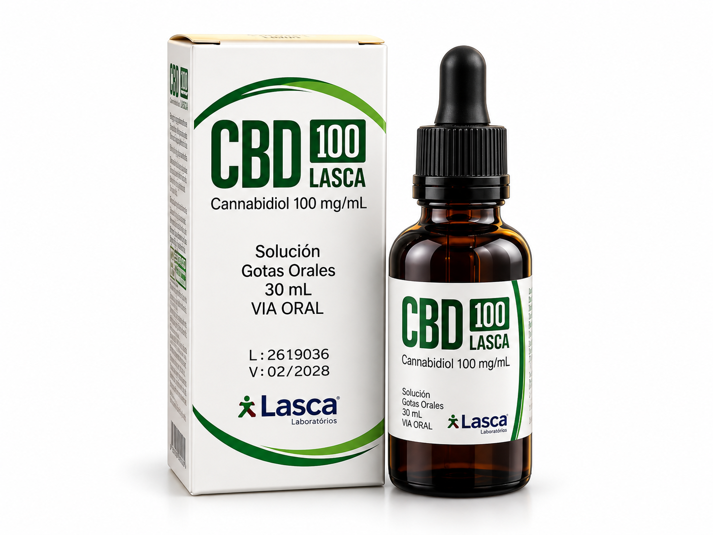 Canabidiol Lasca — 100 mg/mL — 30 mL