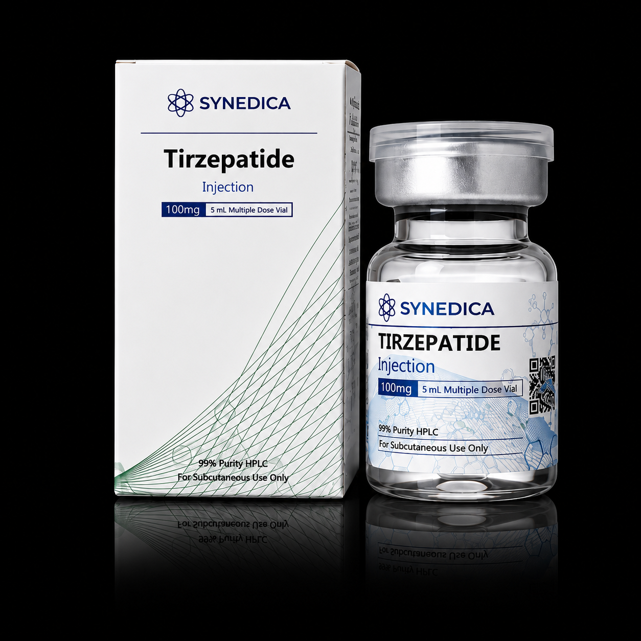 Tirzepatide Synedica — 100 mg / 5 mL — vial multidose