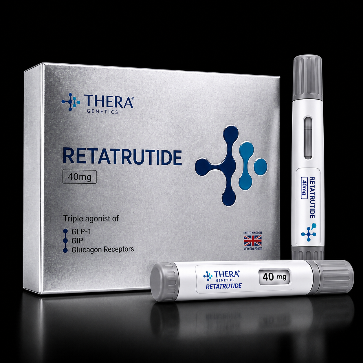 Retatrutida Pen Thera Genetics — 40 mg — caneta reutilizável