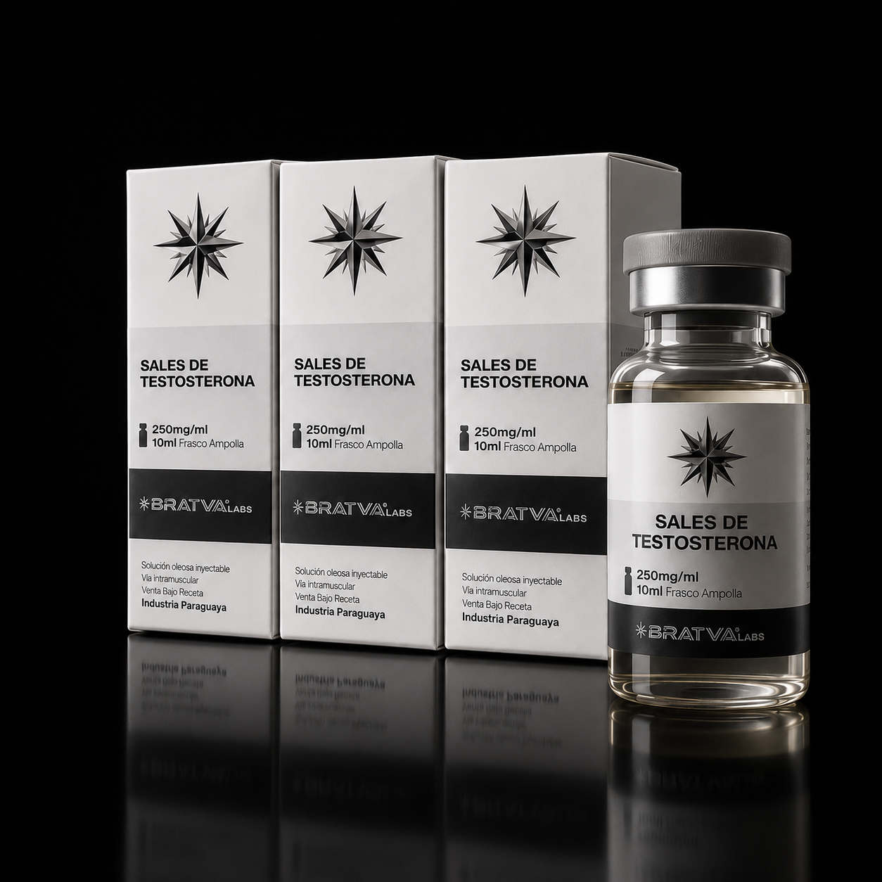 3 Caixas de Sales de Testosterona (Dura) 250mg