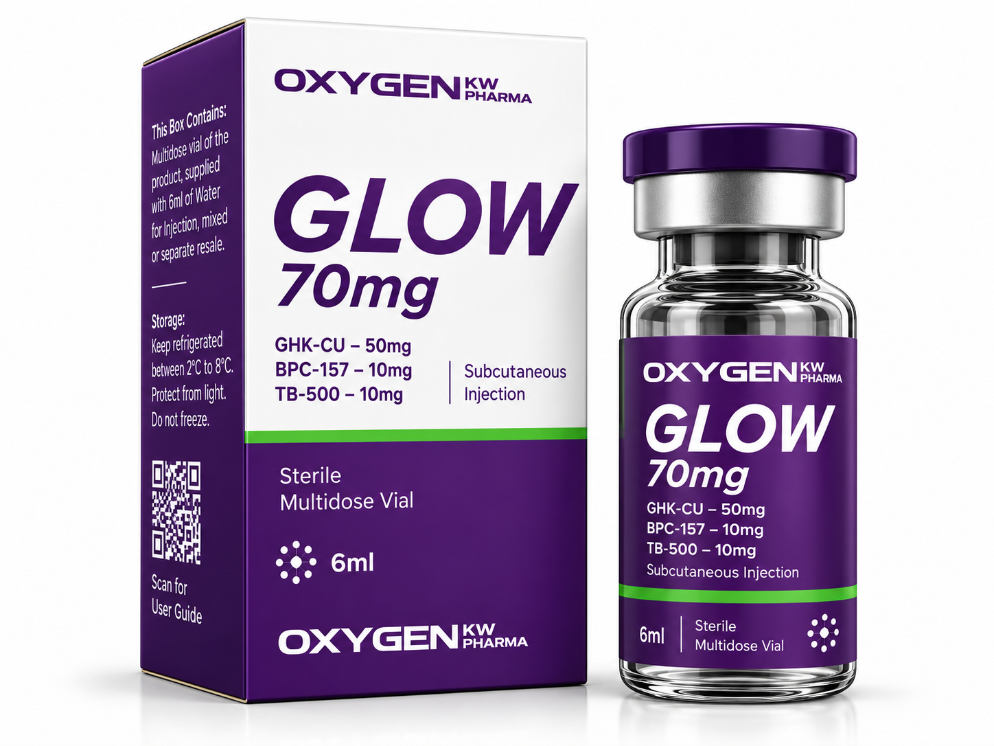 GLOW 70 mg OxyGen – Frasco