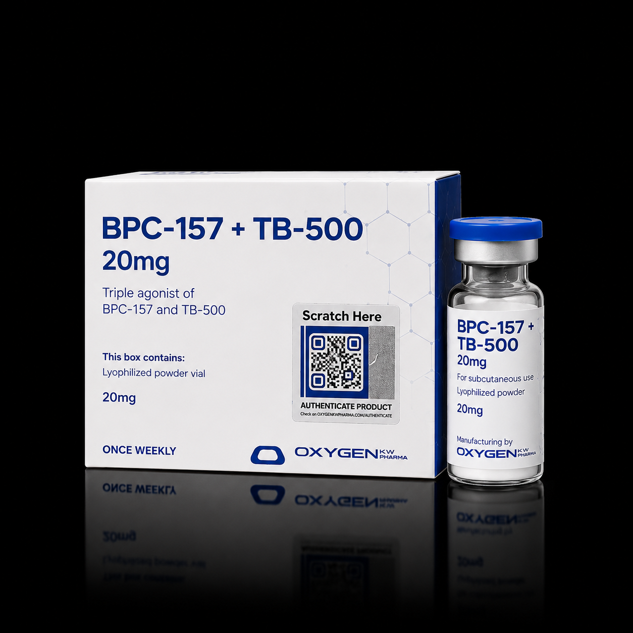 BPC-157 + TB-500 20 mg OxyGen – Frasco