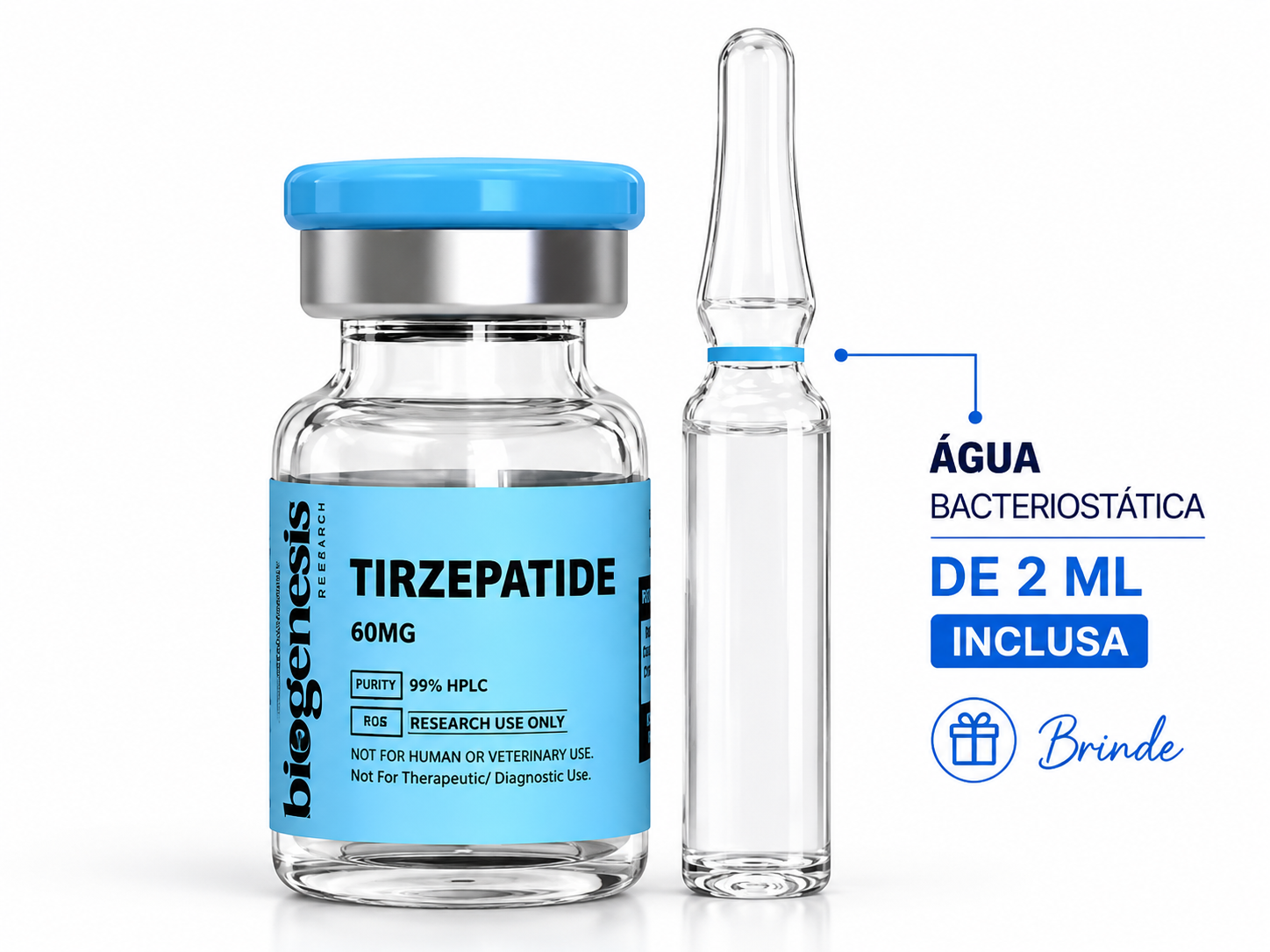 Biogenesis Tirzepatide 60mg + Água Bacteriostática
