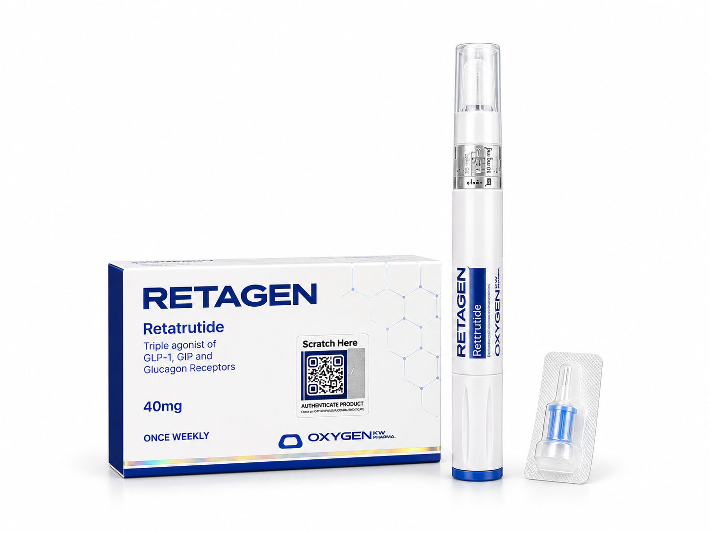 Retatrutide 40 mg com agulha OxyGen – Caneta