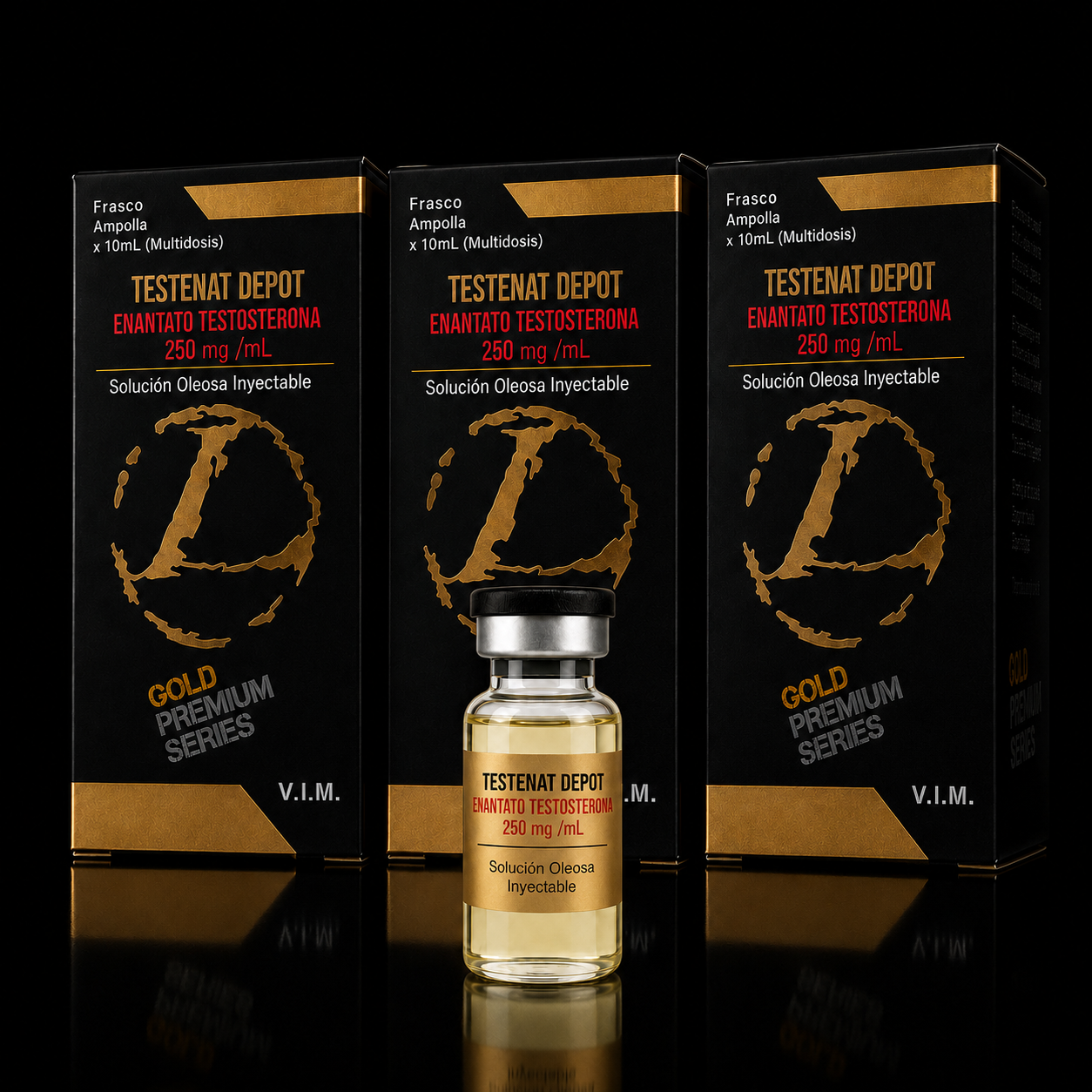 3 Caixas de Testenat Depot — Enantato de Testosterona 250mg