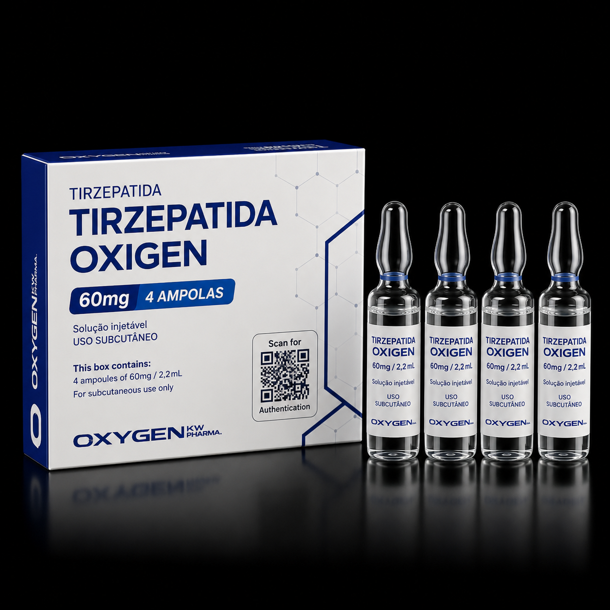 Tirzepatida 60 mg OxyGen – 4 ampolas